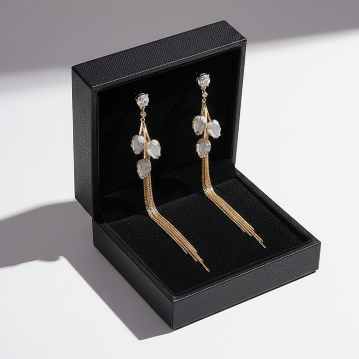 Náušnice s křišťálovým květem