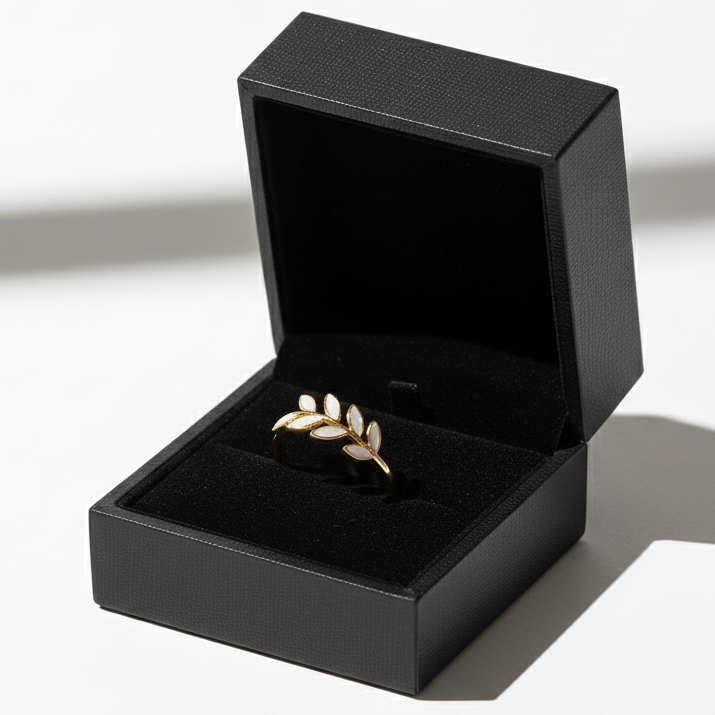 Nastavitelný zlatý prsten