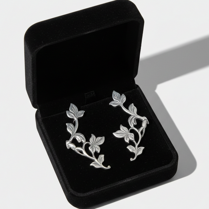 Michaela - Vintage stříbrné náušnice