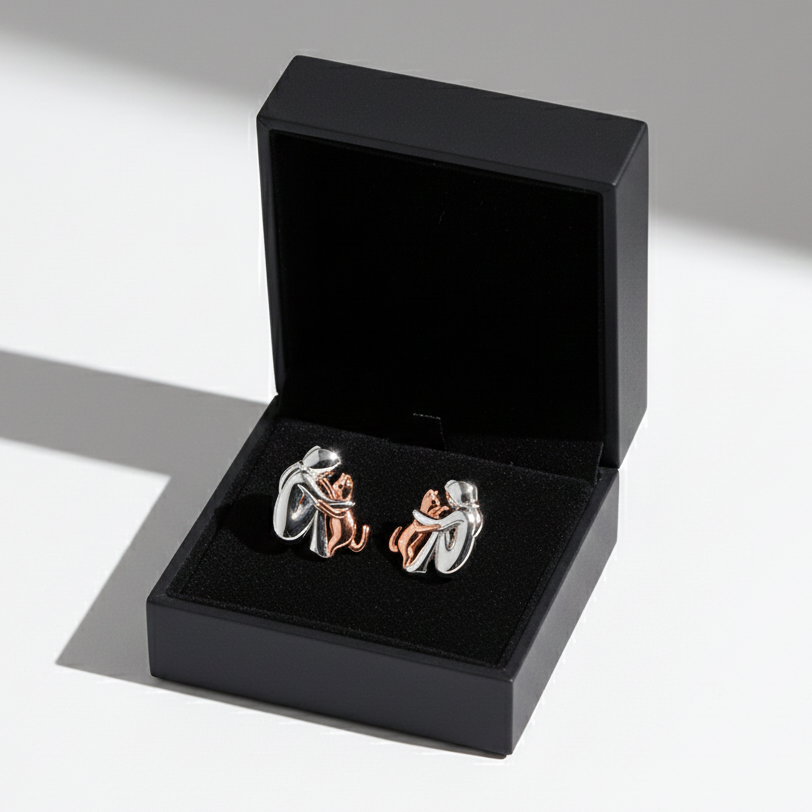 Náušnice s ikonou kočky