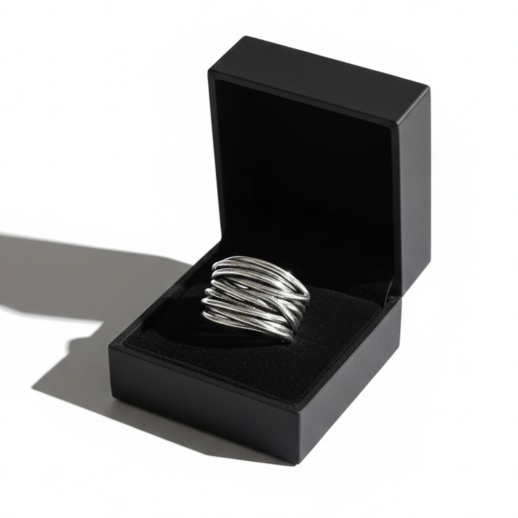 Stříbrný prsten 925 Sterling Superposée