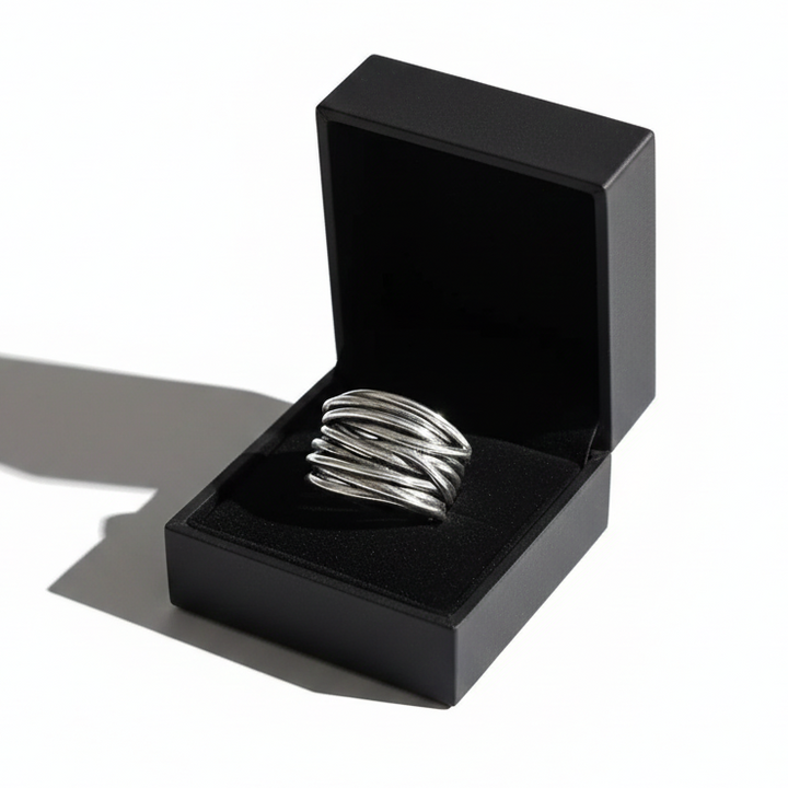 Stříbrný prsten 925 Sterling Superposée