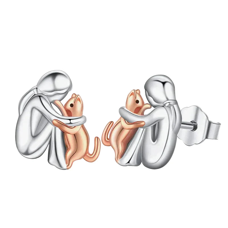 Náušnice s ikonou kočky