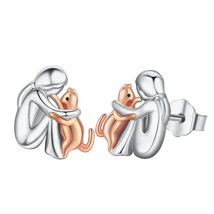 Náušnice s ikonou kočky