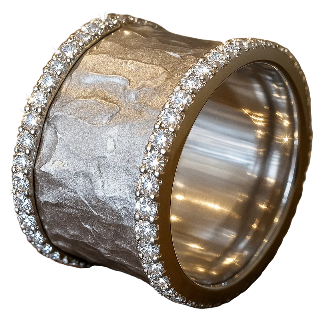 Vintage stříbrný prsten se zirkonem